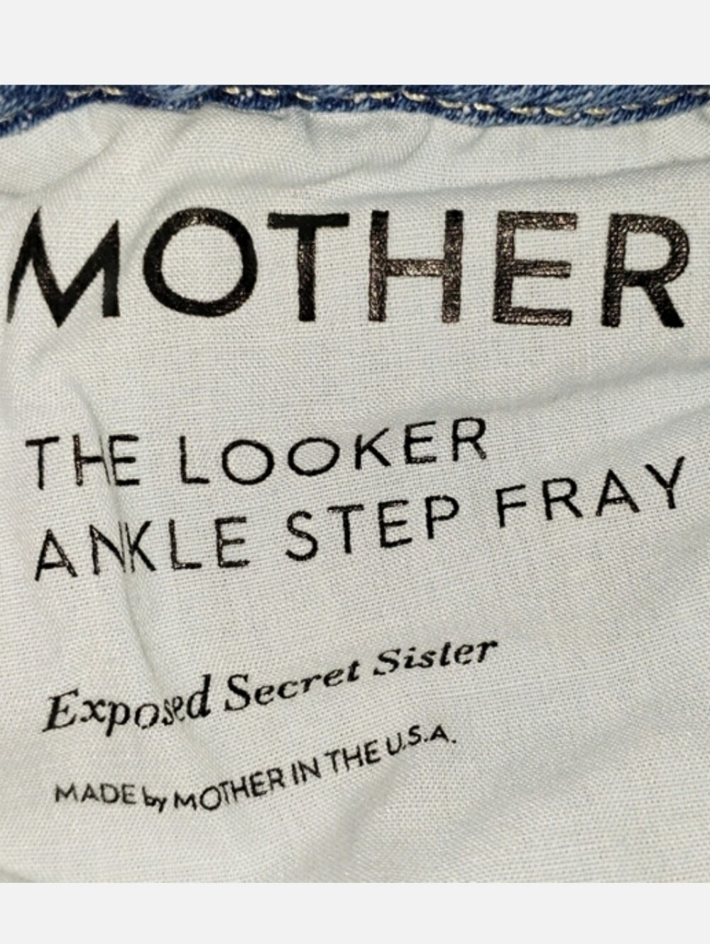 Mother The Looker Ankle Step Fray Jeans In Exposed Secret Sister - Picture 8 of 11